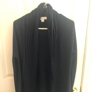Coldwater Creek ribbed coverup sweater
